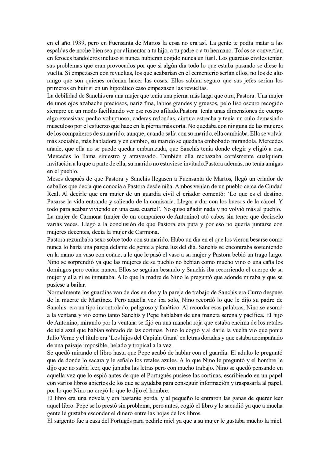 EL LECTOR DE JULIO VERNE
I-
1947
Se sitúa en Andalucía en el pueblo del protagonista. Lugar donde en invierno se morían de frío.
Antes de l