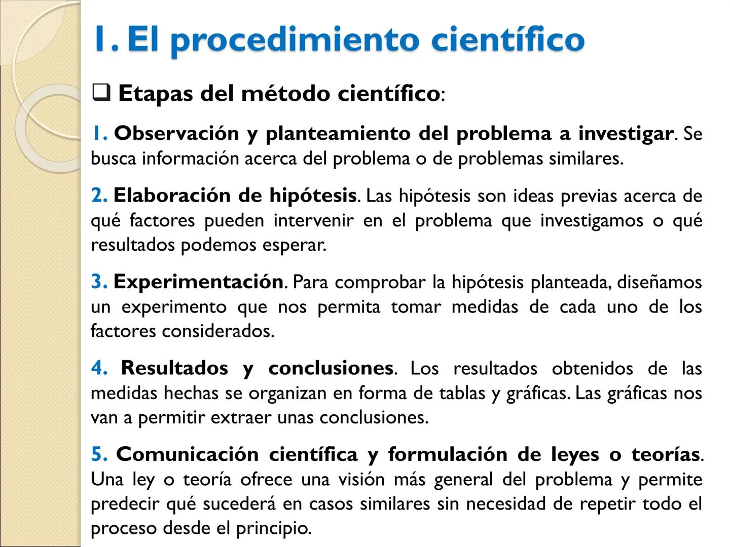 EL TRABAJO
CIENTÍFICO
+
Física y Química
2º ESO 1. El procedimiento científico
Tratar de contestar a preguntas acerca de lo que nos rodea ha