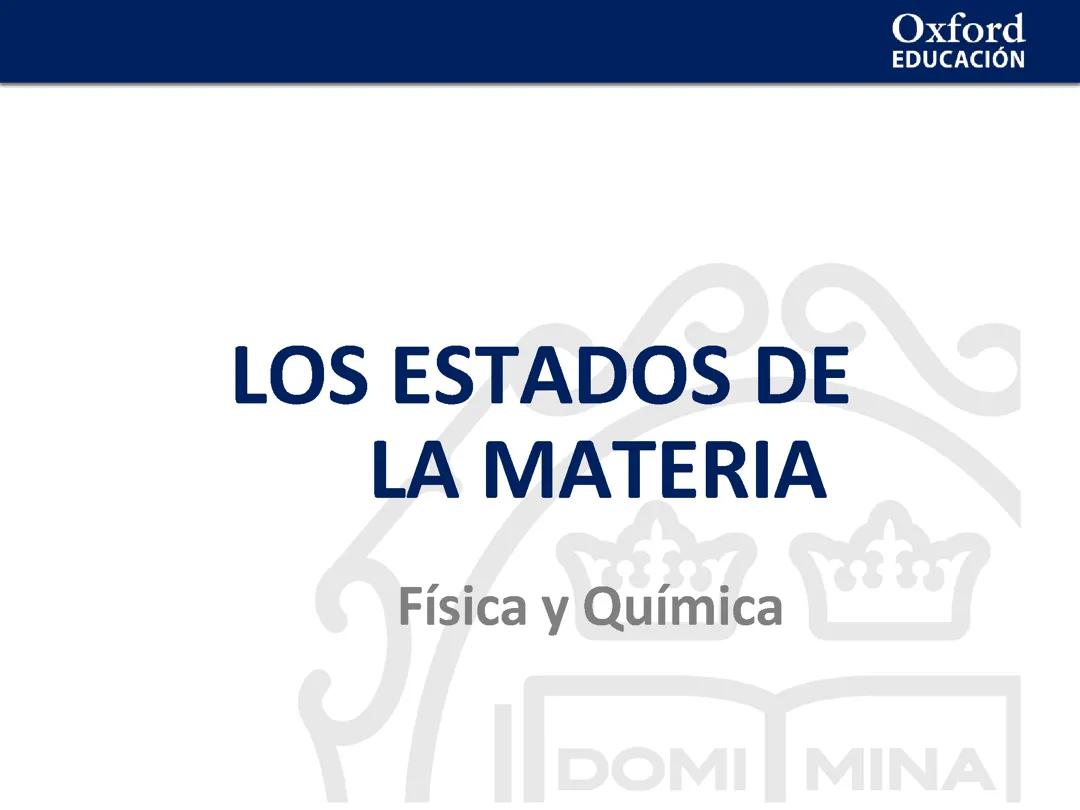 los estados de la materia
