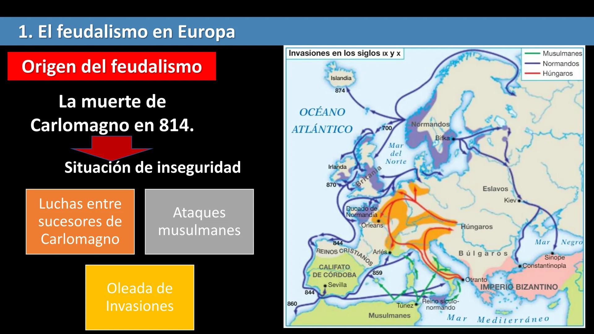 TEMA 2
CONTENIDOS
1. El feudalismo en Europa
2. La economía feudal
3. La sociedad feudal
4. ¿Cómo vivían los nobles?
LA ALTA EDAD MEDI