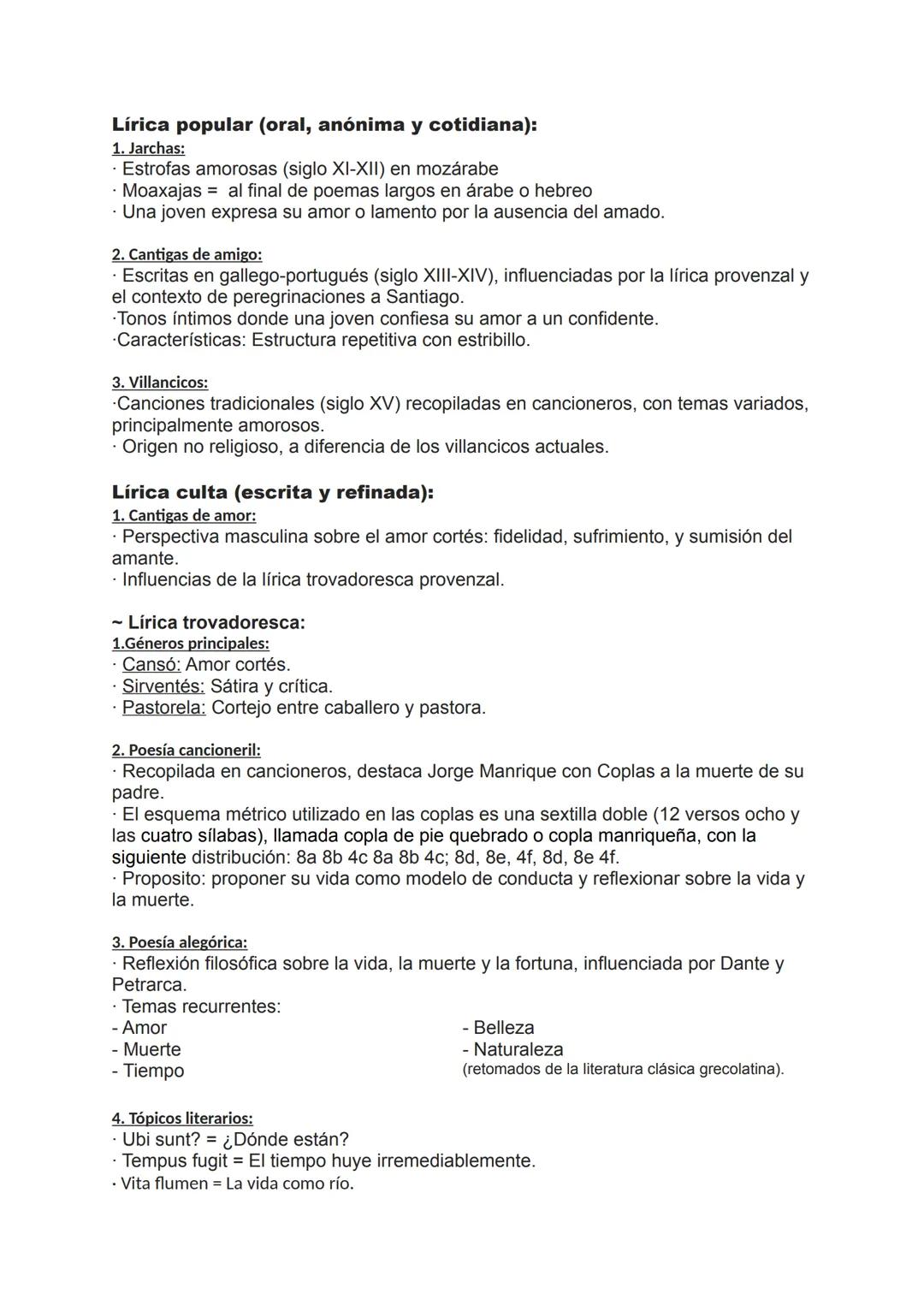 Lírica popular (oral, anónima y cotidiana):
1. Jarchas:
⚫ Estrofas amorosas (siglo XI-XII) en mozárabe
Moaxajas al final de poemas largos en
