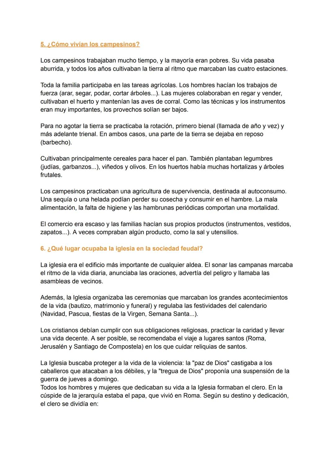 🧡 Pestaña 1
TEMA 3-QUERREAR, ORAR O CULTIVAR LA TIERRA
1 A quién beneficiaba la sociedad estamental?
La sociedad feudal estaba dividida