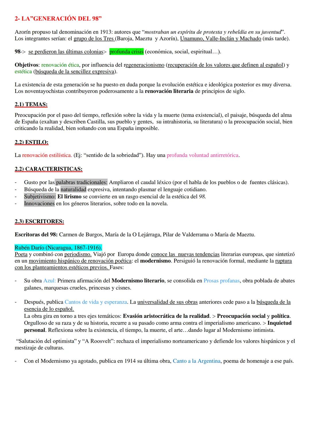 # MODERNISMO Y GENERACIÓN DEL 98
XIX-XX = crisis universal de valores e ideas: rechazo del positivismo y del realismo anteriores y triunfo