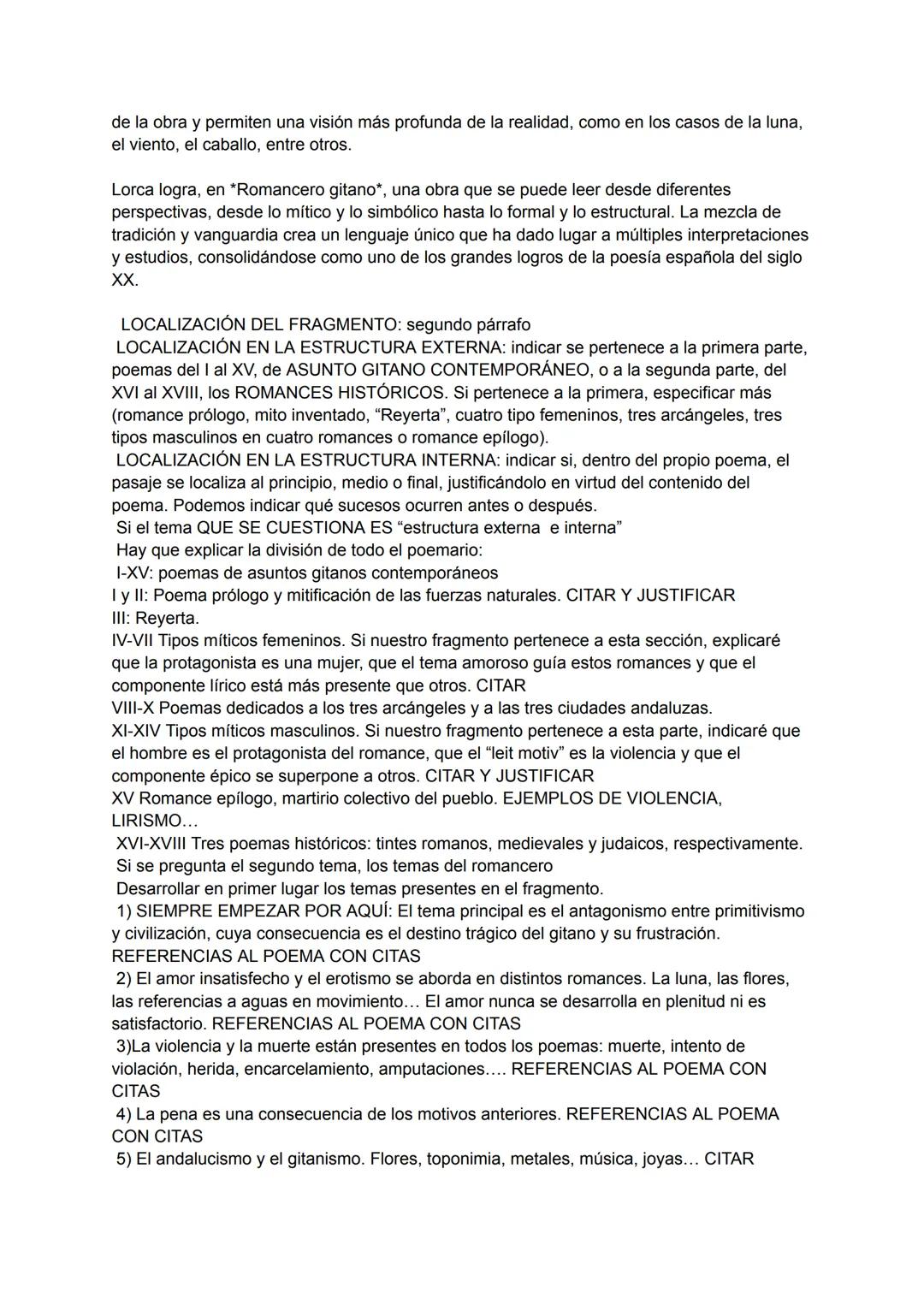 EL ROMANCERO GITANO
El *Romancero gitano* de Federico García Lorca, publicado en 1928, es una obra
representativa de la Generación del 27, i