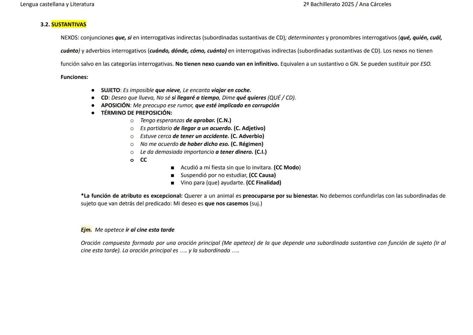 Lengua castellana y Literatura
1) COORDINADAS
.
.
COPULATIVAS (Conjunciones y, e, ni / conjunciones discontinuas o correlativas tanto
Elena