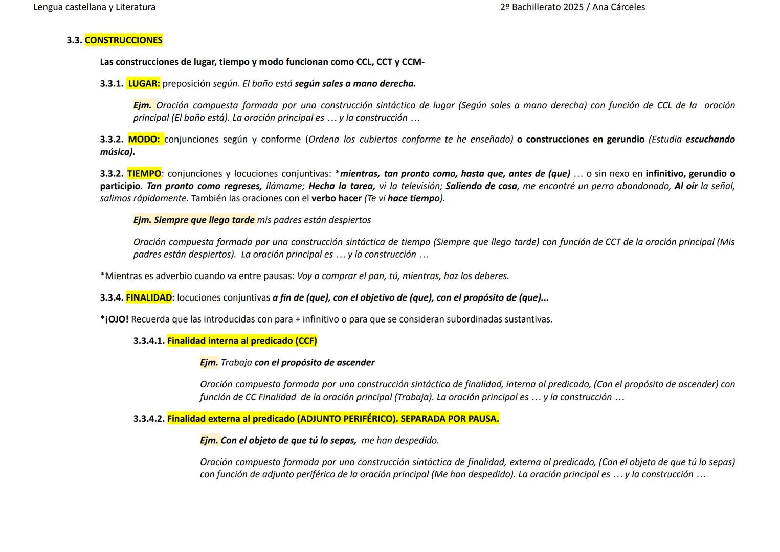 Lengua castellana y Literatura
1) COORDINADAS
.
.
COPULATIVAS (Conjunciones y, e, ni / conjunciones discontinuas o correlativas tanto
Elena