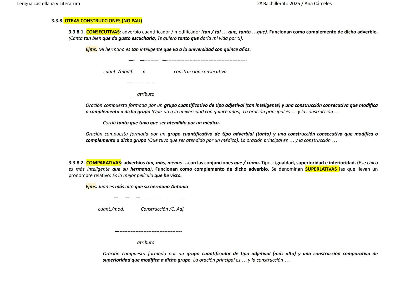 Lengua castellana y Literatura
1) COORDINADAS
.
.
COPULATIVAS (Conjunciones y, e, ni / conjunciones discontinuas o correlativas tanto
Elena