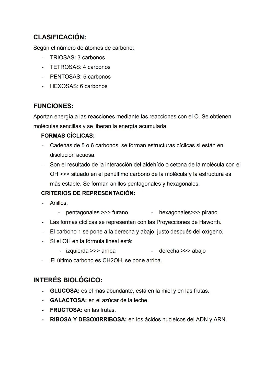 # GLÚCIDOS:
Son biomoléculas orgánicas >>> azúcares
Formadas por C, Hy O
Constituyen la mayor reserva energética de los seres vivos.
Son las