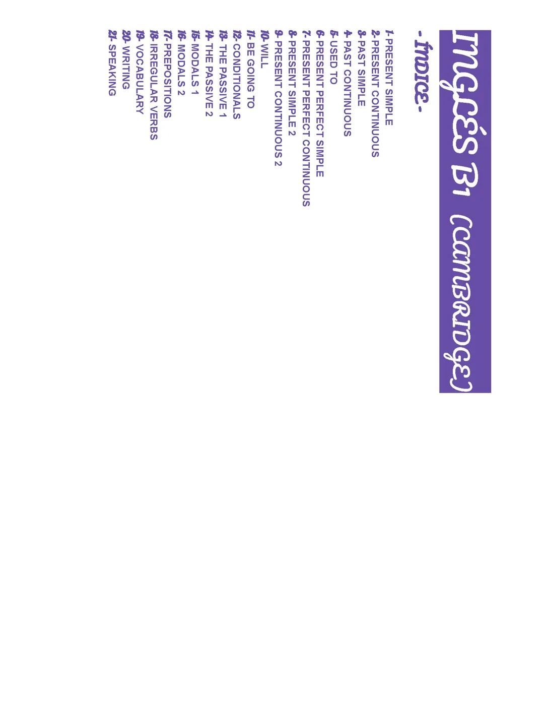 INGLÉS B1 (Cambridge)