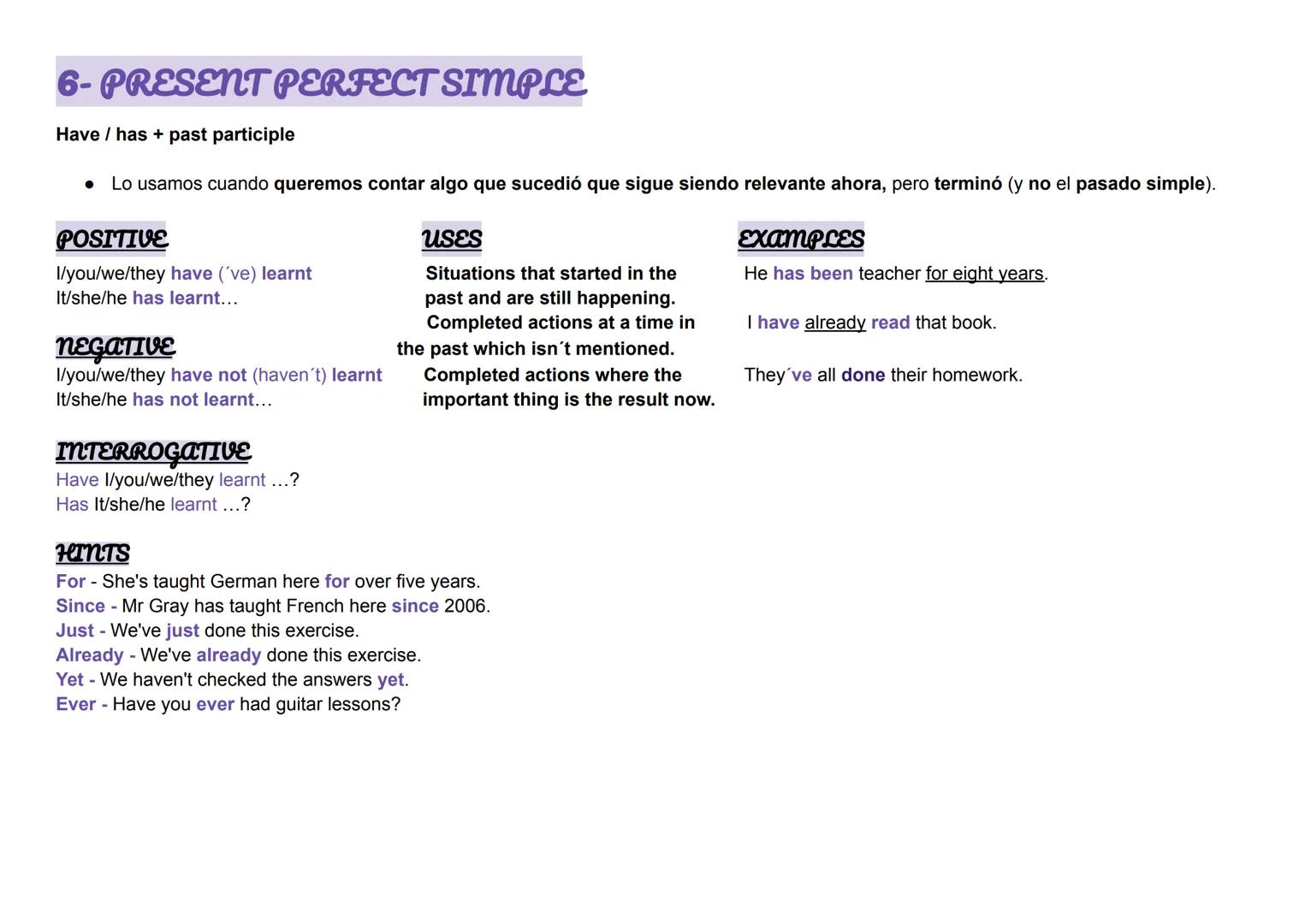 INGLÉS B1 (CAMBRIDGE)
- ÍNDICE-
1- PRESENT SIMPLE
2- PRESENT CONTINUOUS
3- PAST SIMPLE
4 PAST CONTINUOUS
5- USED TO
6-PRESENT PERFECT SIMPLE