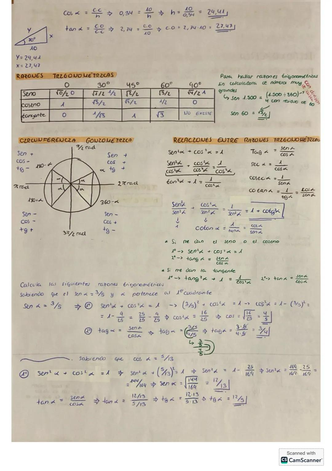 RECUPERACION MATES
1BACHILLERATO
TRIGONOMETRÍA
PASAR DE GRADOS A RADZANES -> Para pasar de grados a radianes hay que hacer el
factor de conv