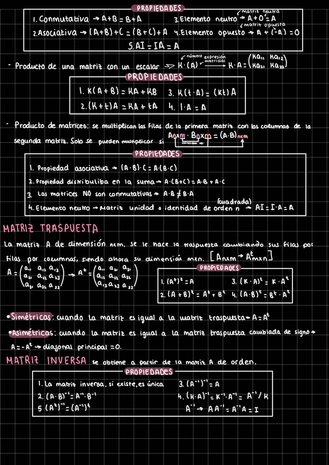 # matrices
Matriz: conjunto de números ordenados en filas y columnas. Tienen dimensión nam donde
n indica el número de filas y mel número d