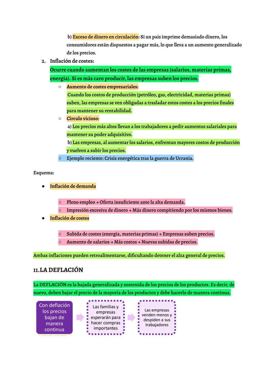 # RESUMEN ECONOMÍA tema 9
.Ejemplos o citas
.ECUACIONES O
Importante. Preguntas (que se plantean)
Palabras clave
ESQUEMAS
Definiciones