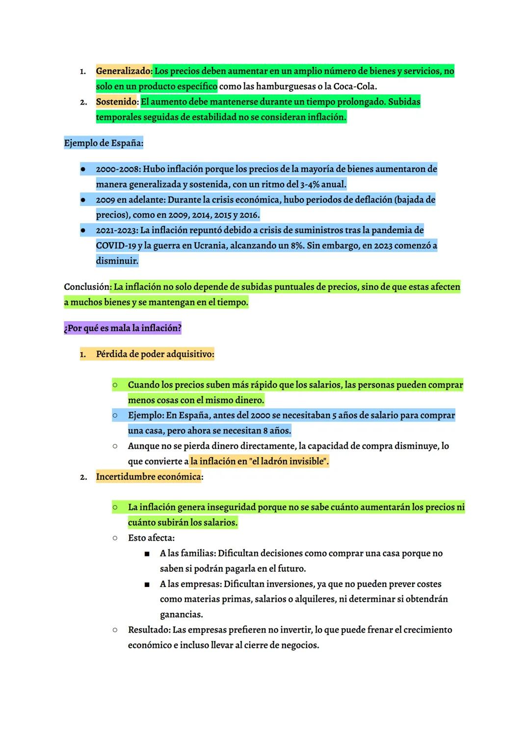 # RESUMEN ECONOMÍA tema 9
.Ejemplos o citas
.ECUACIONES O
Importante. Preguntas (que se plantean)
Palabras clave
ESQUEMAS
Definiciones