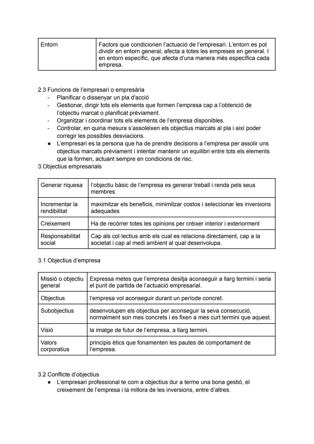 # T.1 L'EMPRESA
1. L'activitat econòmica
* Bé: és un objecte material que produeix una satisfacció perquè permet con tir un
desig o