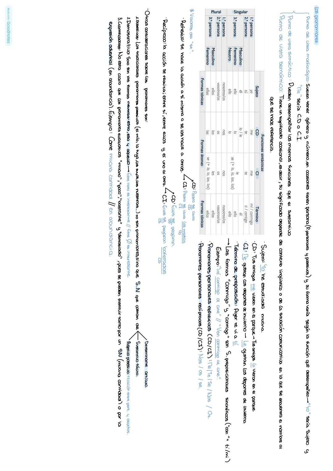 Determinantes y pronomiores.
1. Determinantes.
1.1 Puntos de vista.
-Punto de vista morfológico: poseen por co general, flexión de géner