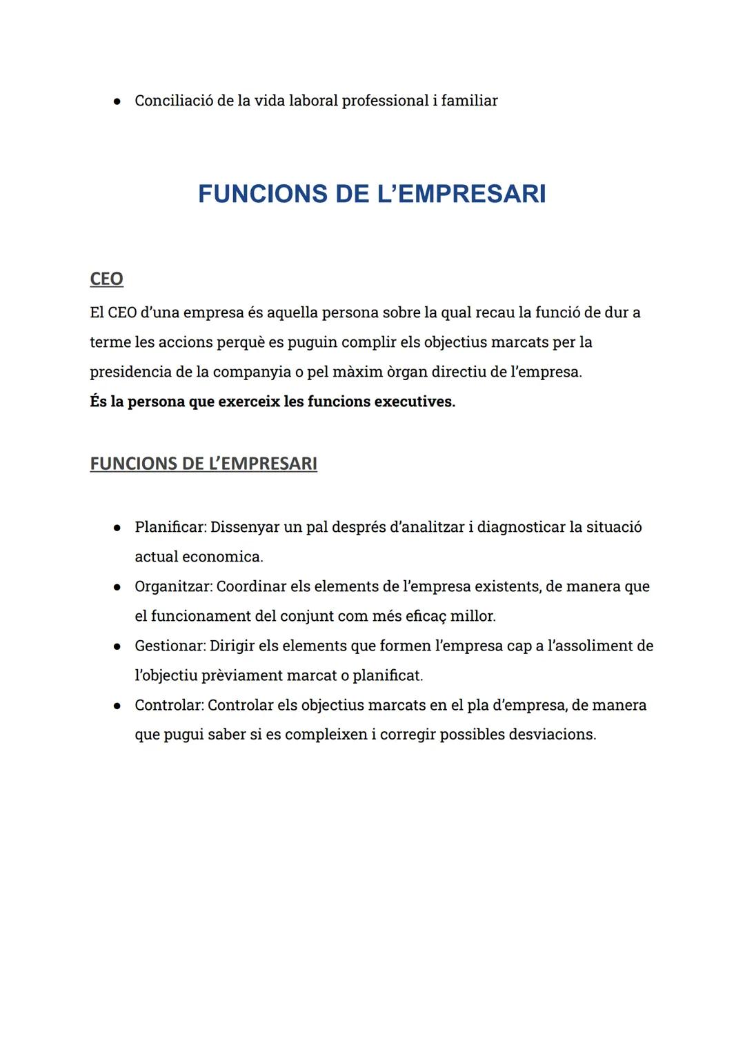 # EMPRENEDORIA
CONCEPTE DE PERSONA EMPRENEDORA
Una persona emprenedora és la que, a partir d'una idea innovadora, veu una
oportunitat i co