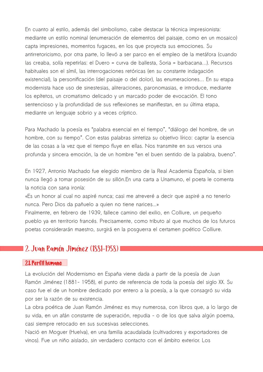 # TEMA 5. ANTONIO MACHADO Y JUAN RAMÓN
JIMÉNEZ
Introducción
Mientras en el Modernismo propiamente dicho hemos de destacar la poesía lírica