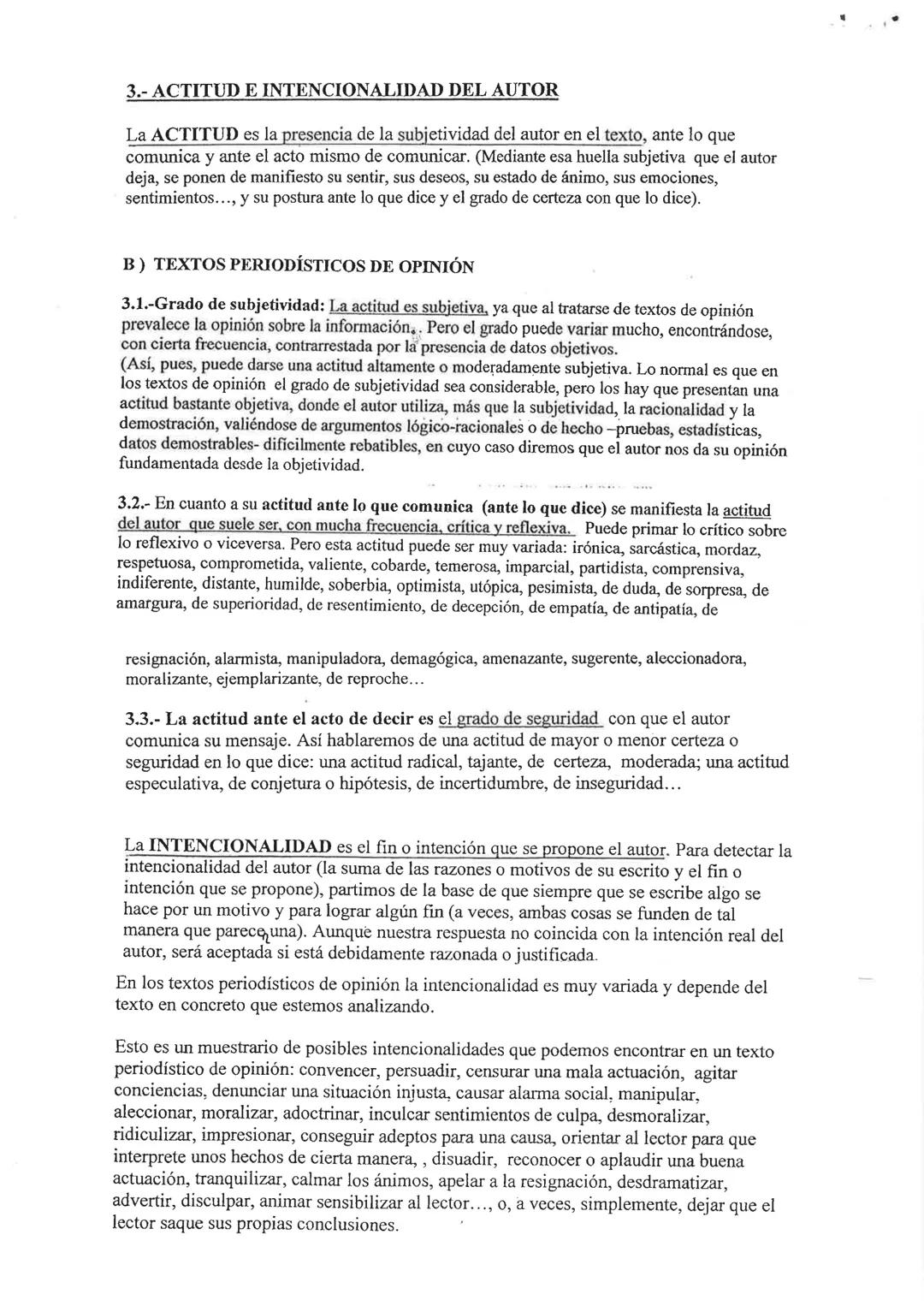 COMENTARIO CRÍTICO
1.- Tema (0,5 p.); 2.- Estructura (0,5 p.); 3.- Actitud e intencionalidad del autor autor (2 p.)
(actitud: p; intenciona