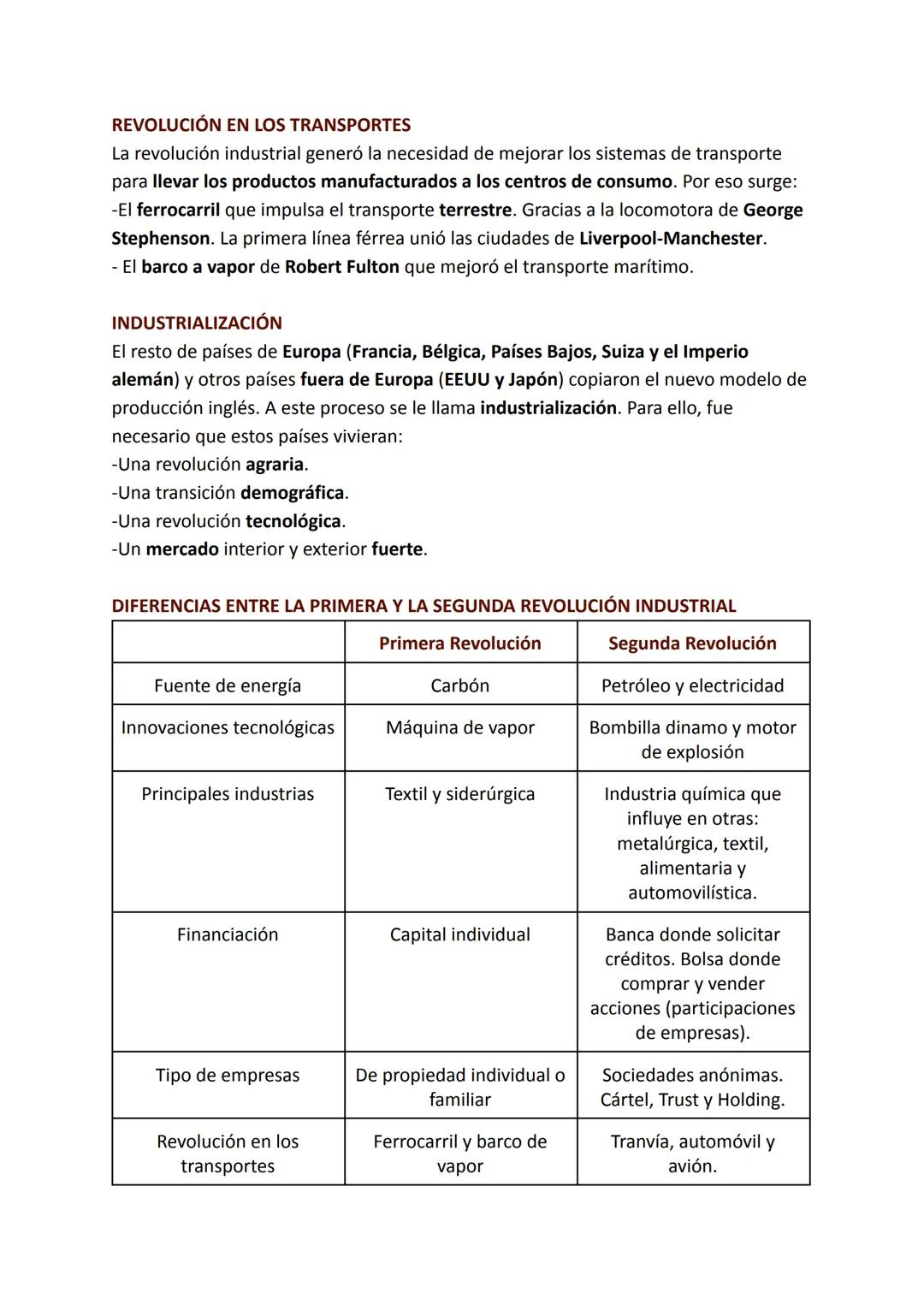 # LA REVOLUCIÓN INDUSTRIAL
La revolución industrial es el conjunto de transformaciones económicas, sociales y
técnicas a mediados del siglo