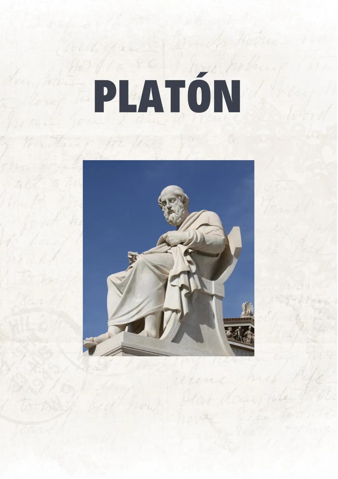 # PLATÓN --- OCR Start ---
Filosofía: Platón
Platón
Contexto histórico y filosófico
Las guerras médicas, iniciadas en 499 a.C., unieron a lo