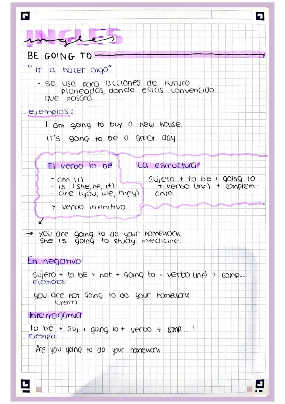 BE GOING TO
"ir a hacer algo"
- se usa para acciones de futuro
planeados, donde estas conven(100
que pasara.
ejemplos
I am going to buy