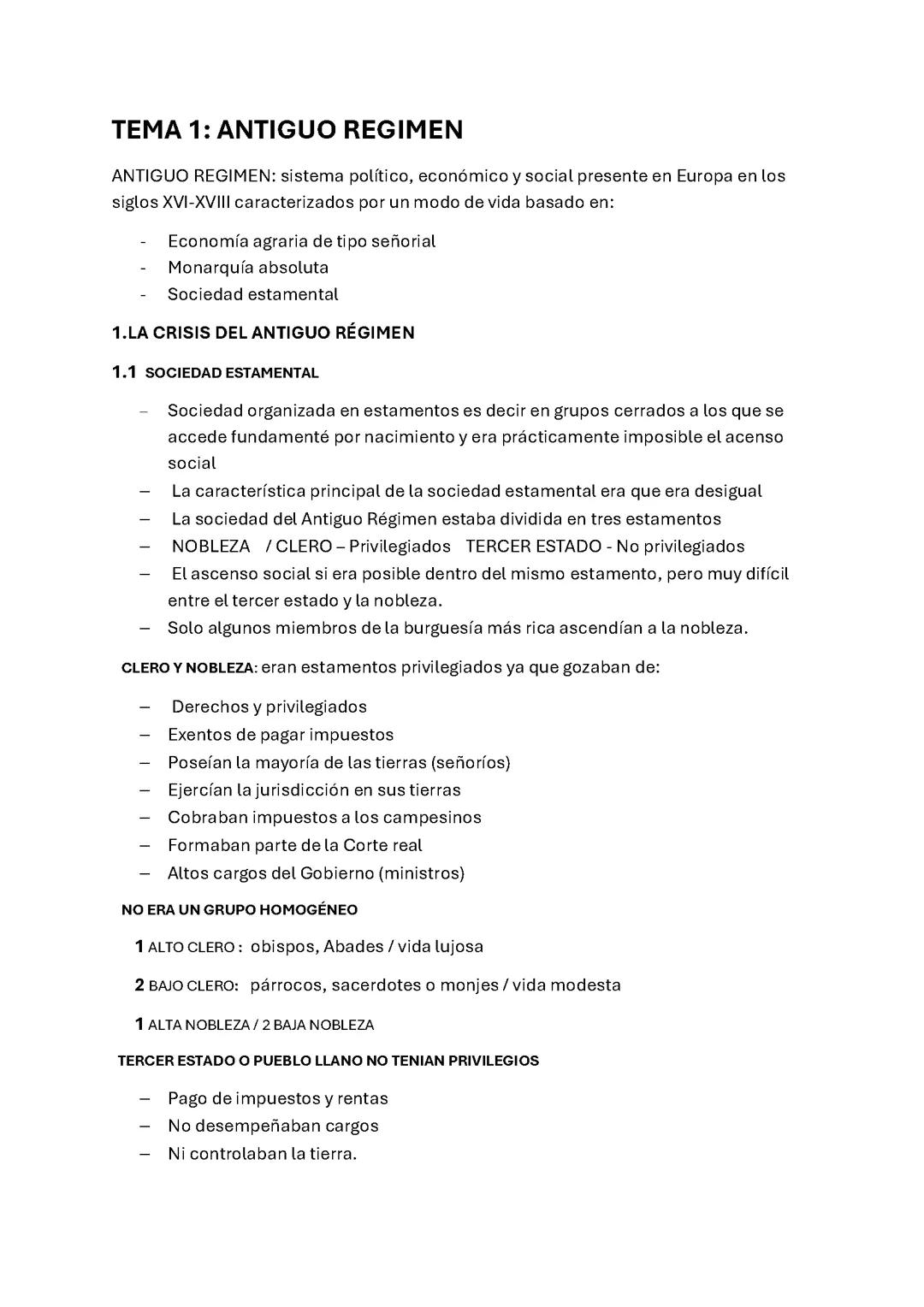 Antiguo régimen