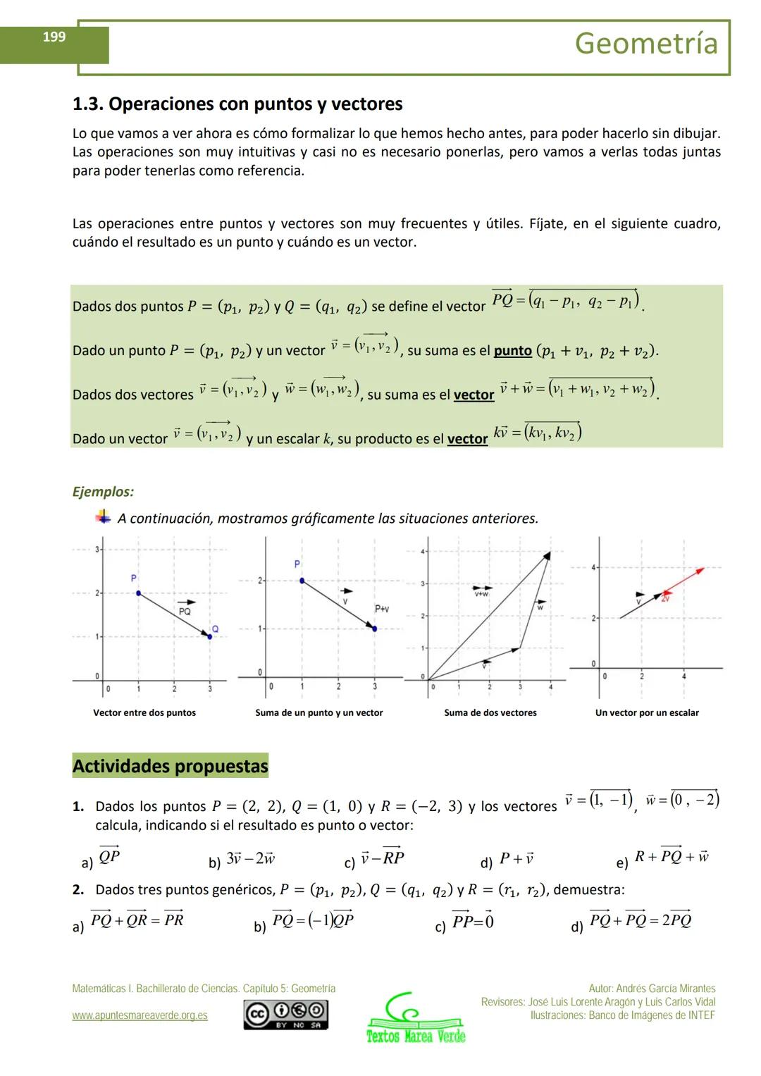 # MATEMÁTICAS I:
# 1º de Bachillerato
# Capítulo 5: Geometría
**Propiedad Intelectual**
El presente documento se encuentra depositado en el