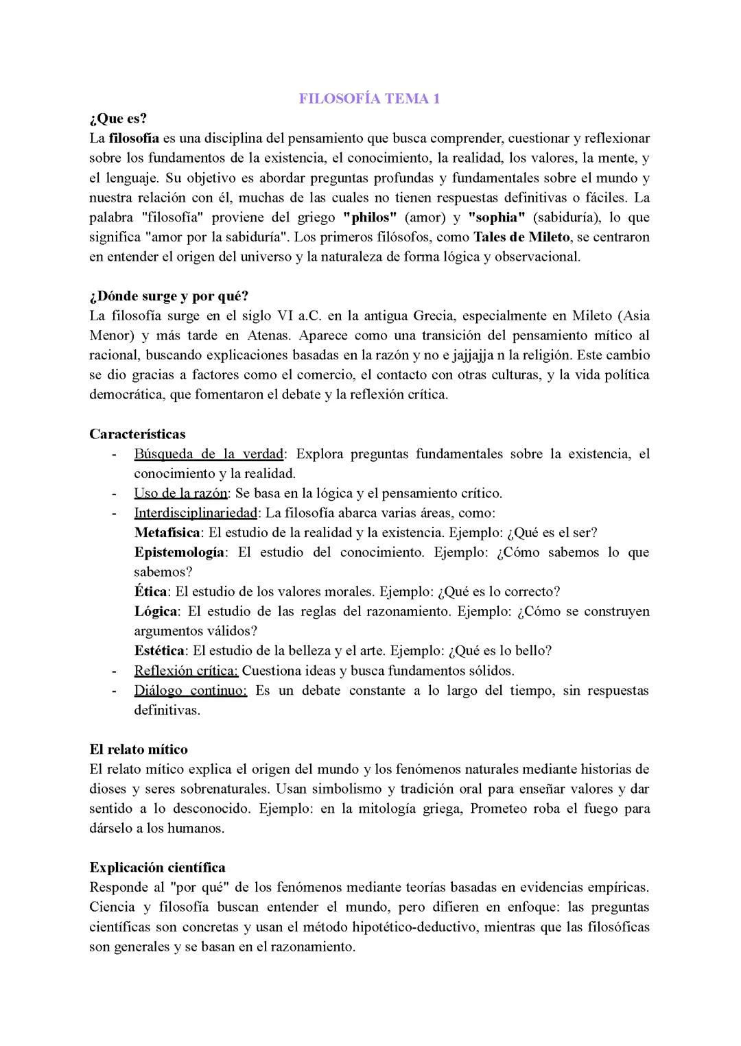 historia de la filosofía