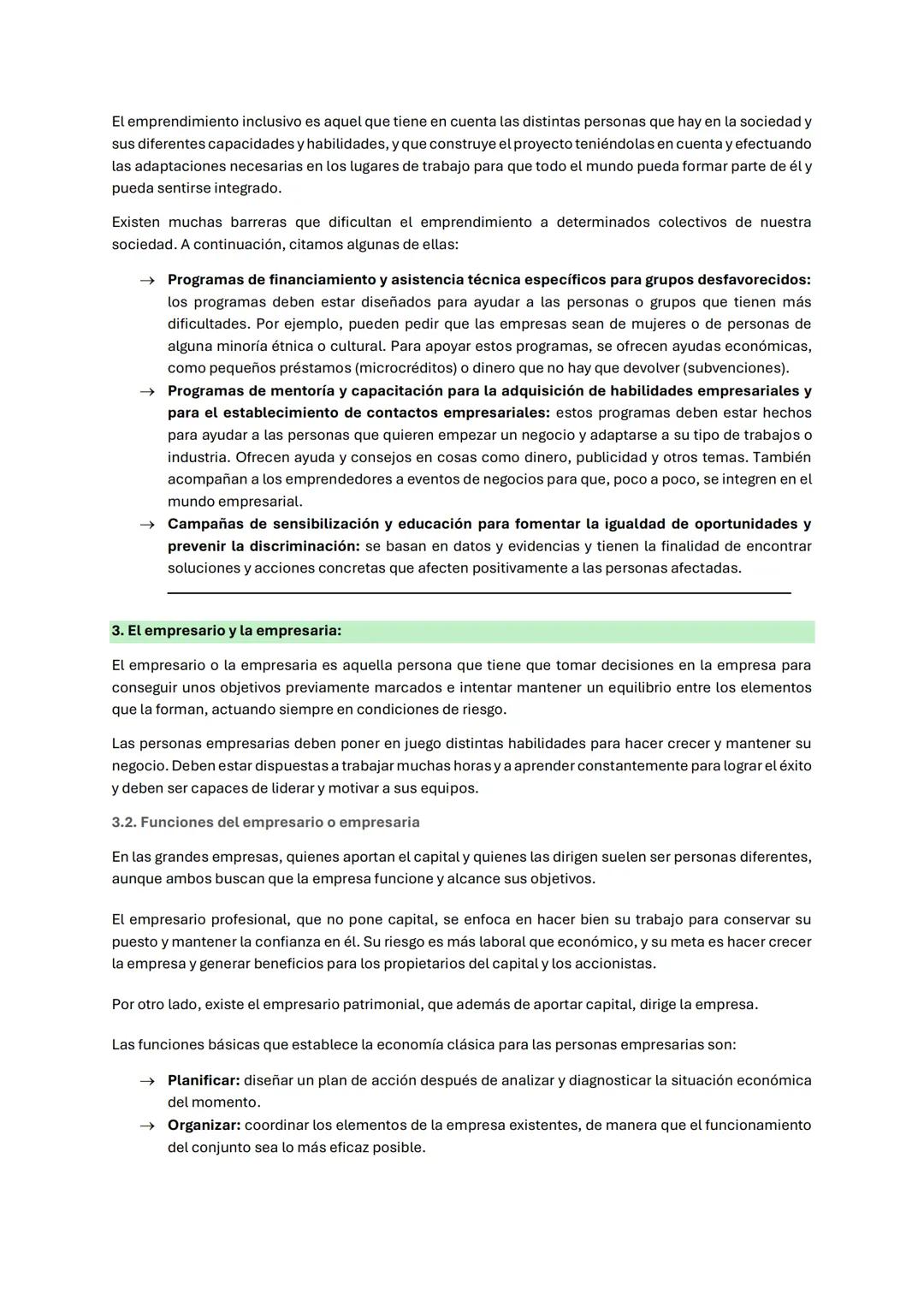 # TEMA 2. EL EMPRENDIMIENTO
1. La empresa emprendedora
Una persona emprendedora es aquella, que, a partir de una idea innovadora, ve una op