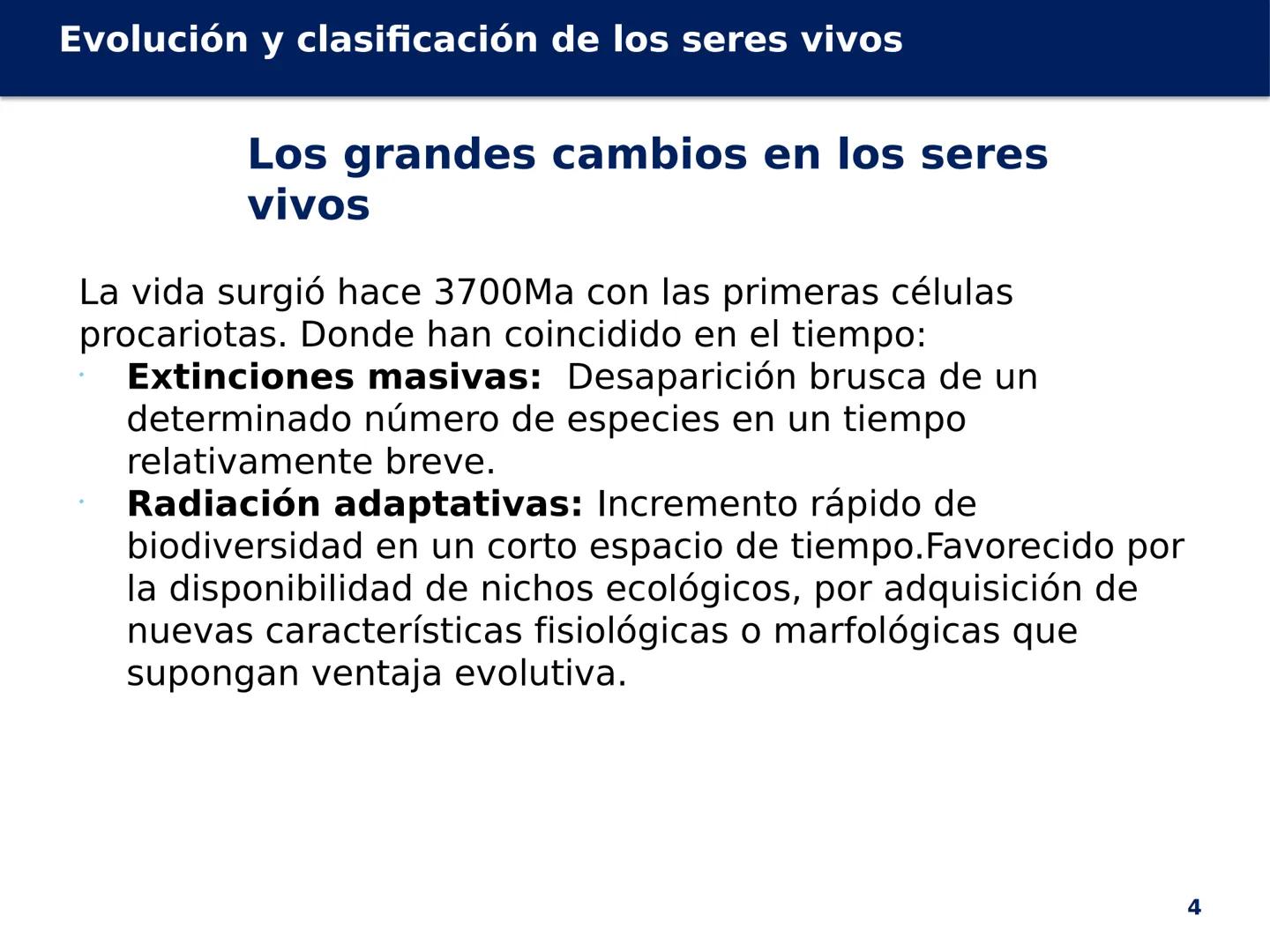 # Evolución y
clasificación de
los seres vivos
Biología, Geología y
Ciencias
Ambientales
1º Bachillerato MINA # Evolución y clasificación d