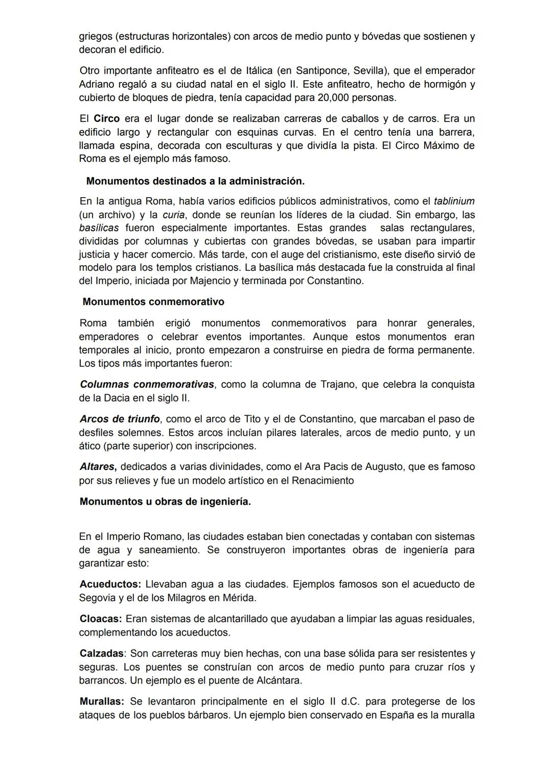 # TEMA 2. EL ARTE ROMANO.
Tabla de contenido
1. La ciudad Romana
2. Tipología de la arquitectura romana.
3. La Escultura romana: Caracterís