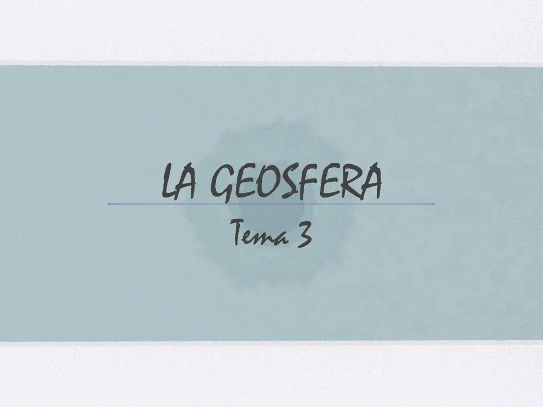 Geosfera 1eso