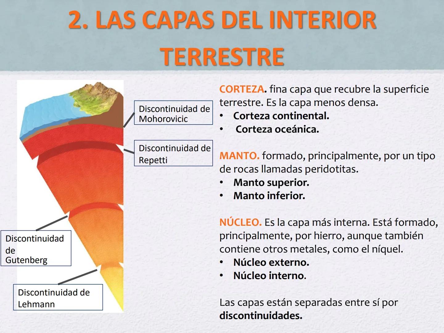 # LA GEOSFERA
Tema 3 # LA GEOSFERA
1. ¿Cómo se originó la Tierra?
2. Las capas del interior terrestre
3. ¿Qué son los minerales?
4. ¿Qué s