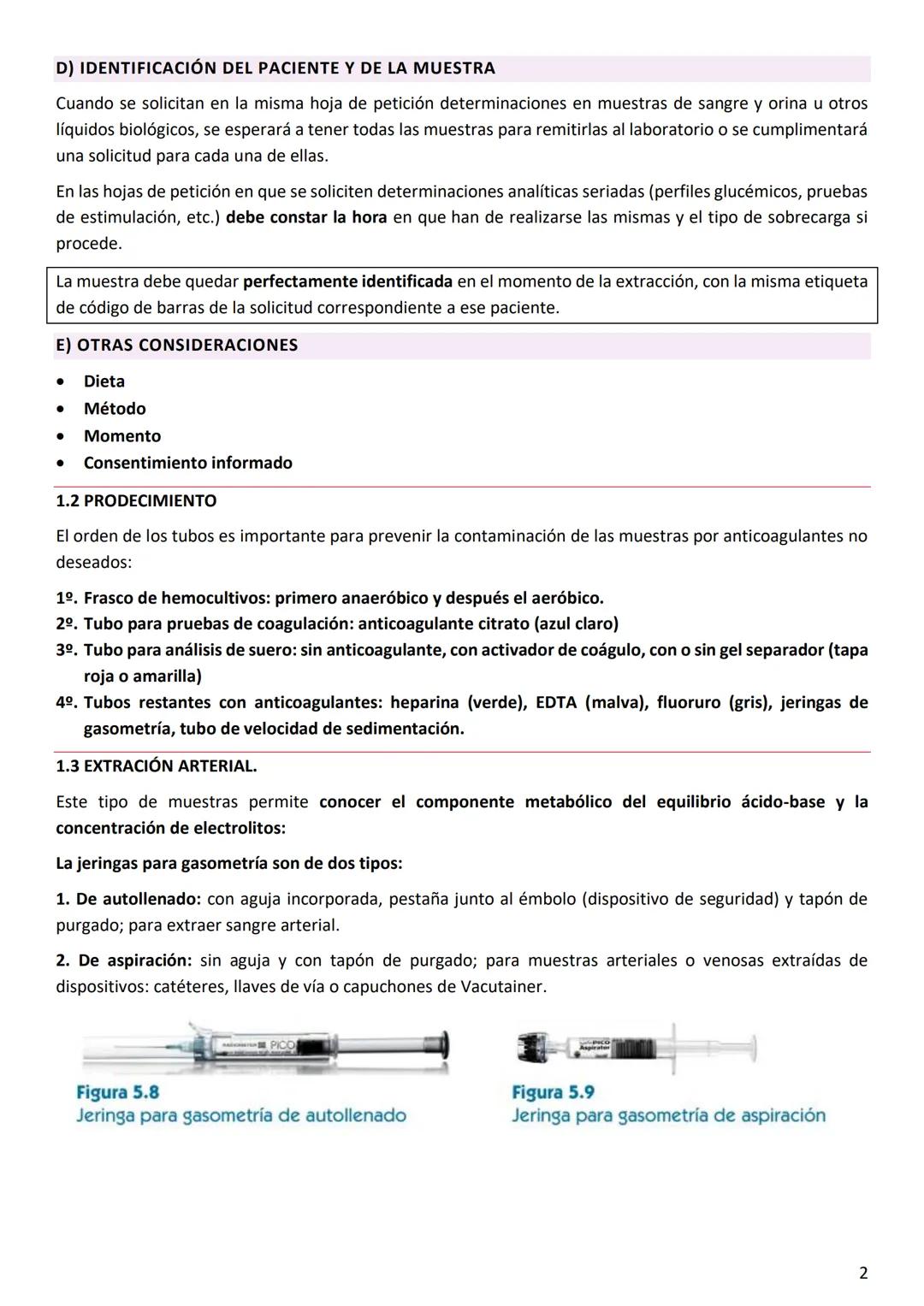 # TEMA 4: MUESTRAS DE SANGRE
1. OBTENCIÓN DE MUESTRAS SANGUÍNEAS
La sangre es el espécimen más usado habitualmente para los estudios analí