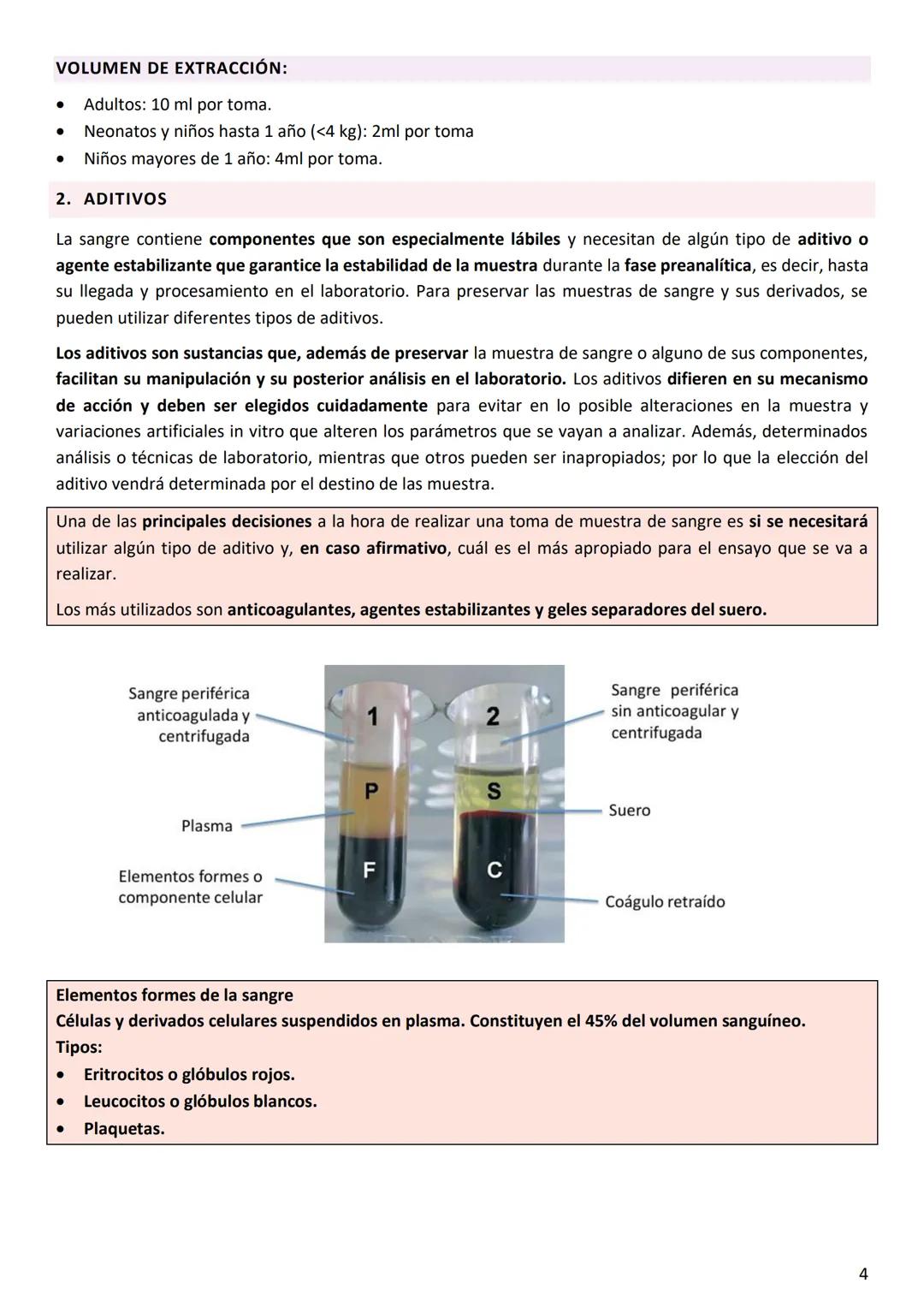 # TEMA 4: MUESTRAS DE SANGRE
1. OBTENCIÓN DE MUESTRAS SANGUÍNEAS
La sangre es el espécimen más usado habitualmente para los estudios analí