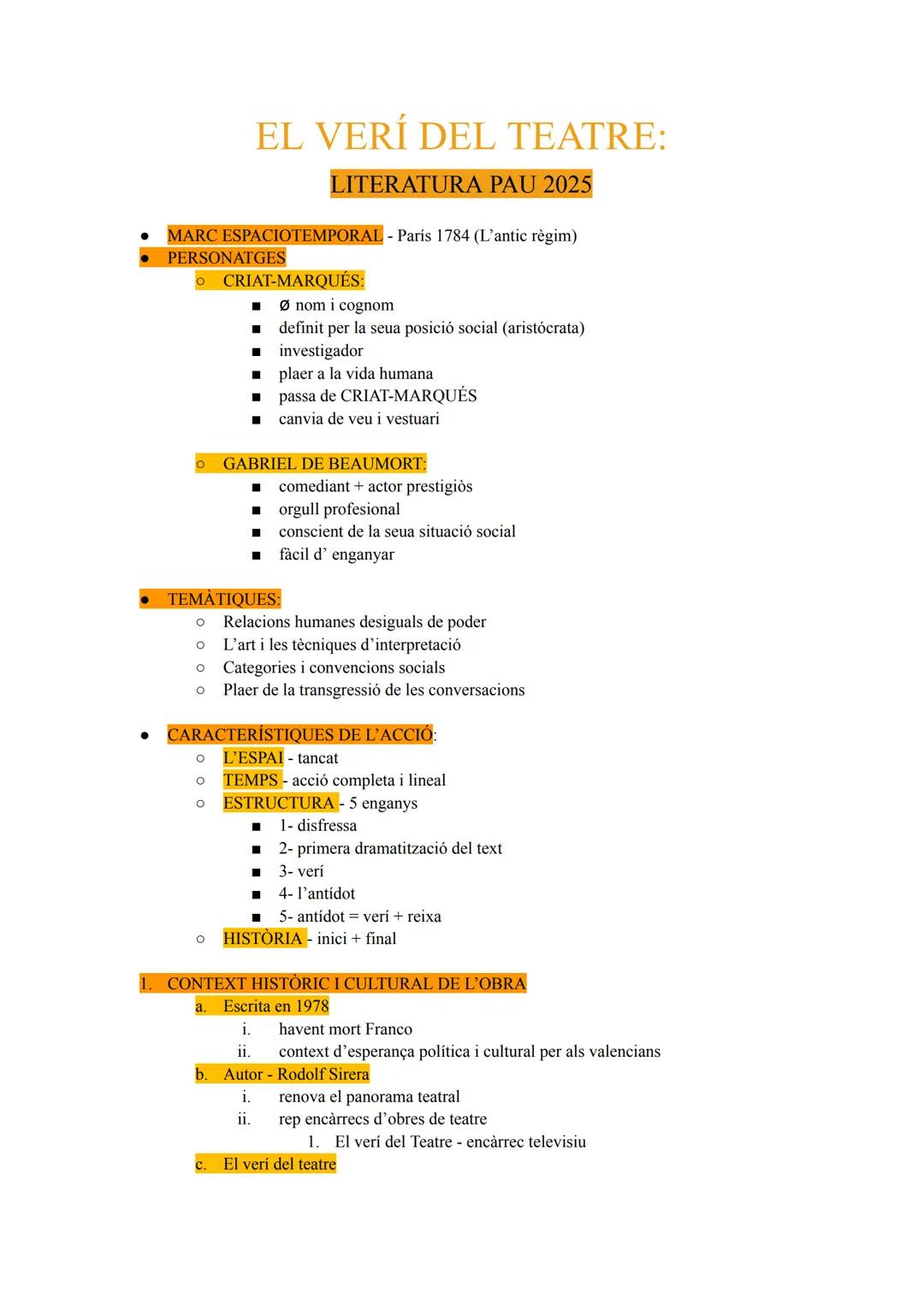 El verí del teatre : literatura valenciana PAU 2025