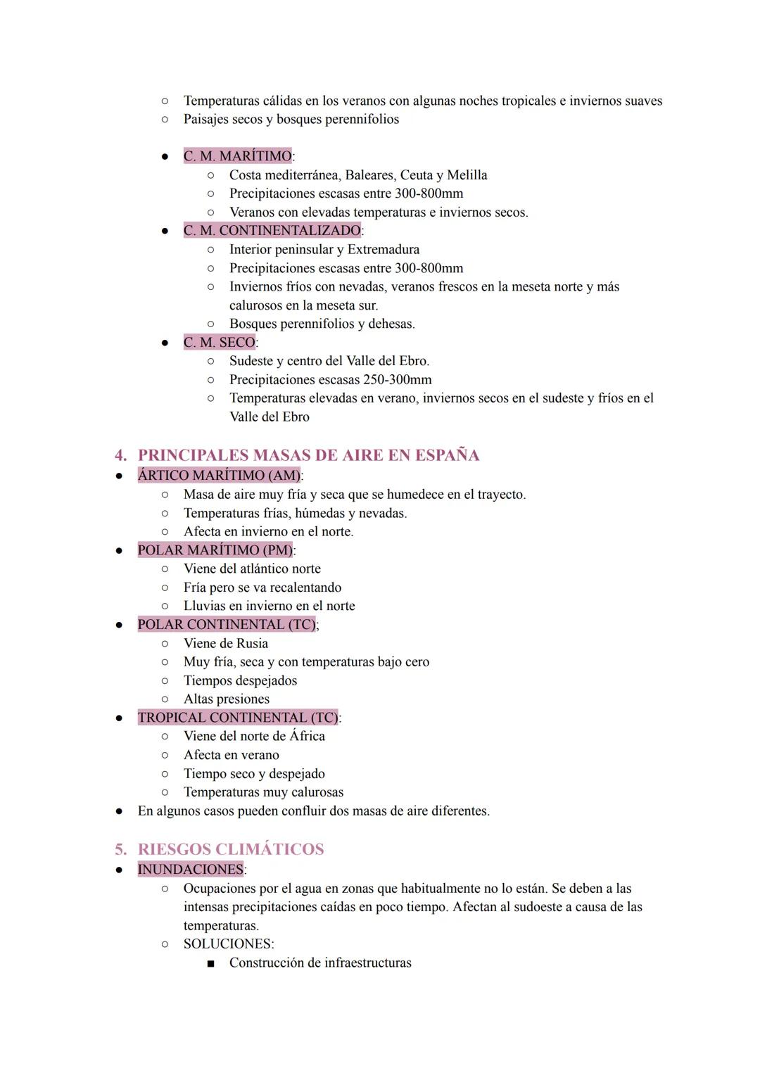 # TEMA 2. CLIMAS DE ESPAÑA
1. CONCEPTOS BÁSICOS SOBRE EL CIMA
* ANTICICLÓN (Altas presiones):
* Se mide en milibares mb
* Est