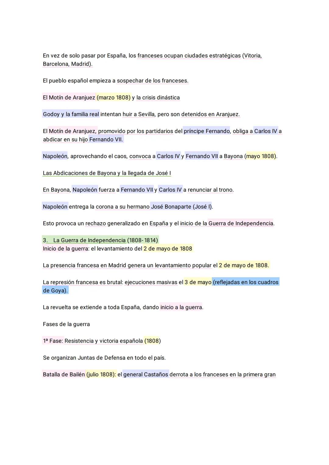# LA GUERRA DE INDEPENDENCIA Y LA CONSTITUCIÓN DE 1812 (1788-1815)
El siglo XVIII terminó con grandes cambios en Europa debido a la Revoluci