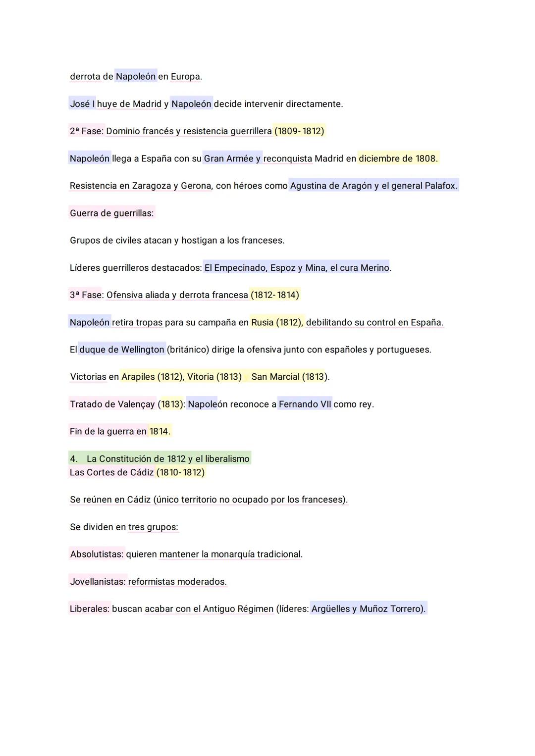 # LA GUERRA DE INDEPENDENCIA Y LA CONSTITUCIÓN DE 1812 (1788-1815)
El siglo XVIII terminó con grandes cambios en Europa debido a la Revoluci