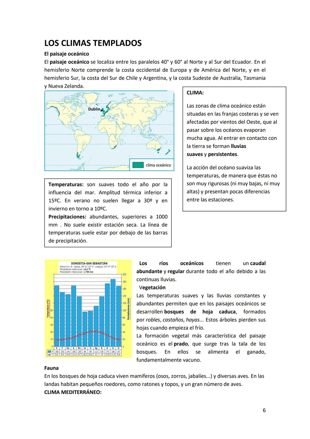 # LOS CLIMAS DE LA TIERRA
Entendemos por "clima" el estado general de la atmósfera en un lugar determinado durante
un periodo de tiempo rep