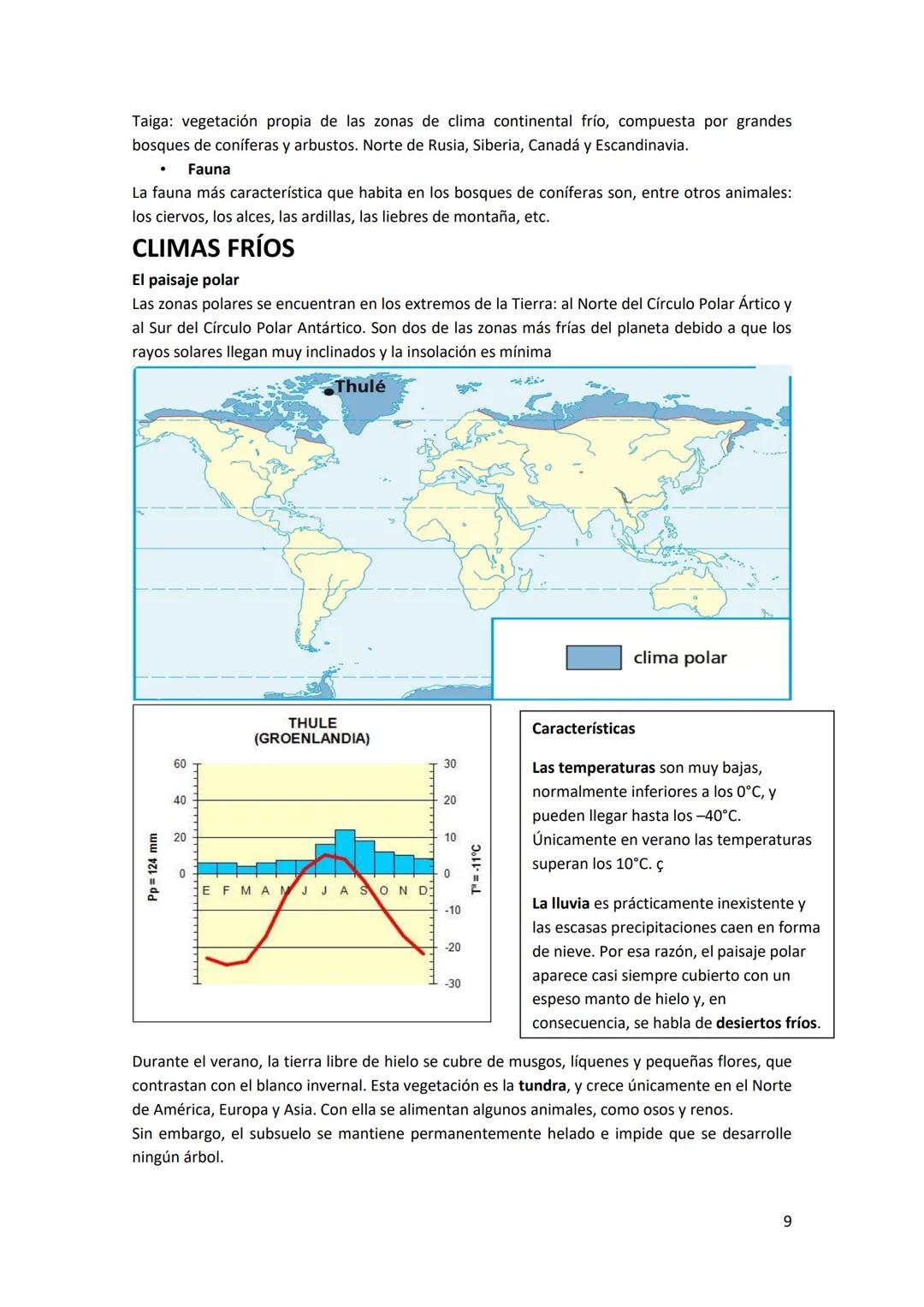 # LOS CLIMAS DE LA TIERRA
Entendemos por "clima" el estado general de la atmósfera en un lugar determinado durante
un periodo de tiempo rep