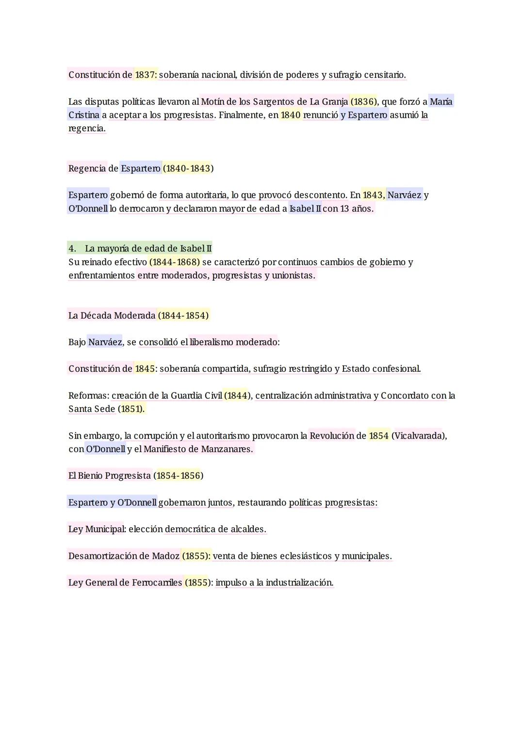 # Revolución Liberal en el Reinado de Isabel II (1833-1868)
1. Introducción
El reinado de Isabel II (1833-1868) marcó la transición del An