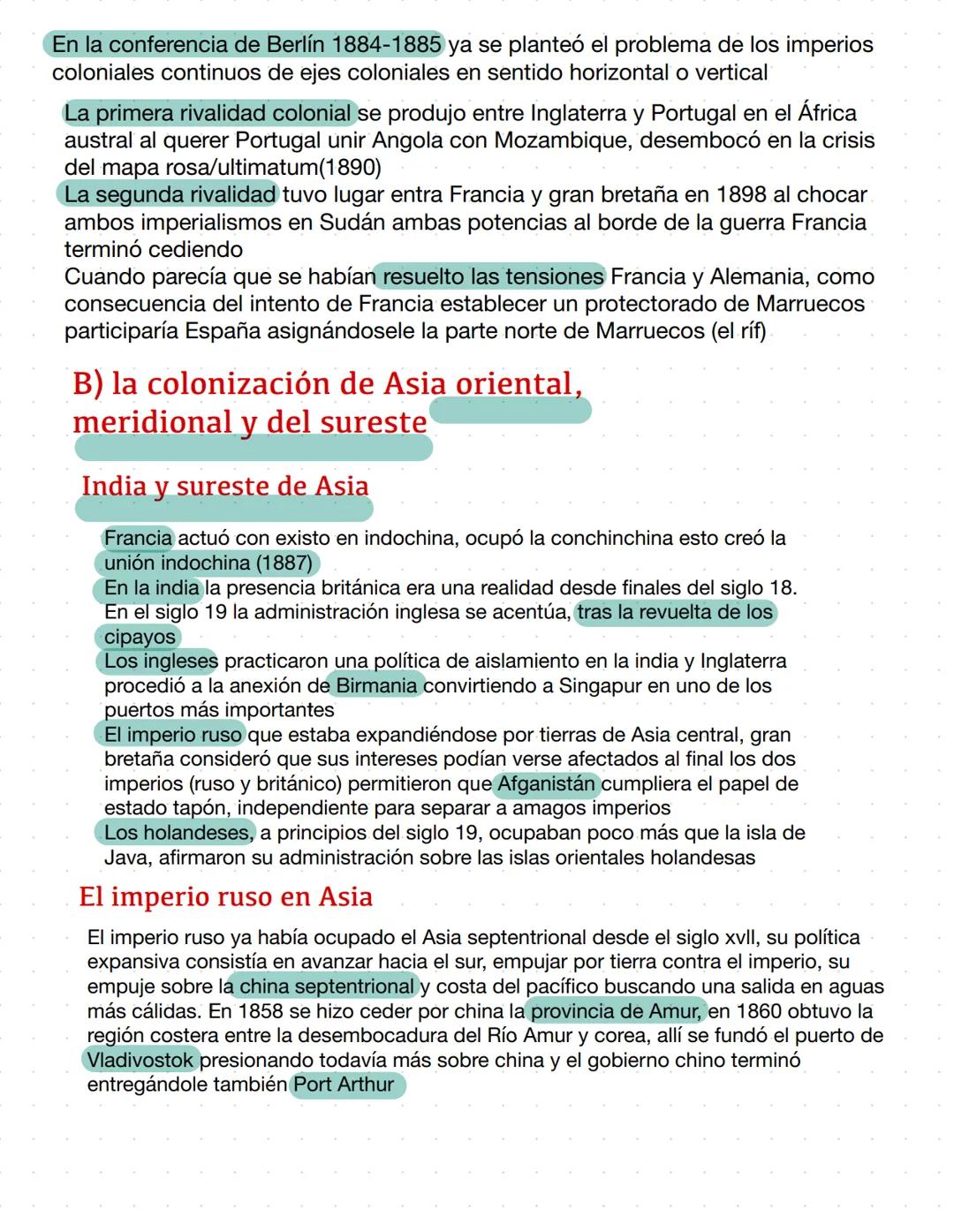 # Tema 5
El imperialismo y la expansión colonial # 1 Diferencia de conceptos
Imperialismo: dominio político, militar y económico
Coloniali
