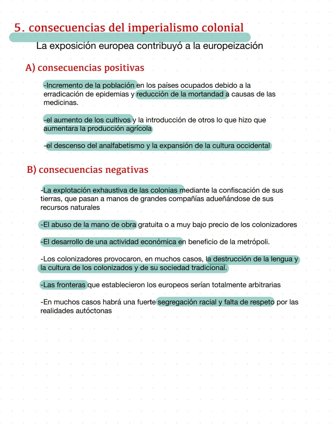 # Tema 5
El imperialismo y la expansión colonial # 1 Diferencia de conceptos
Imperialismo: dominio político, militar y económico
Coloniali