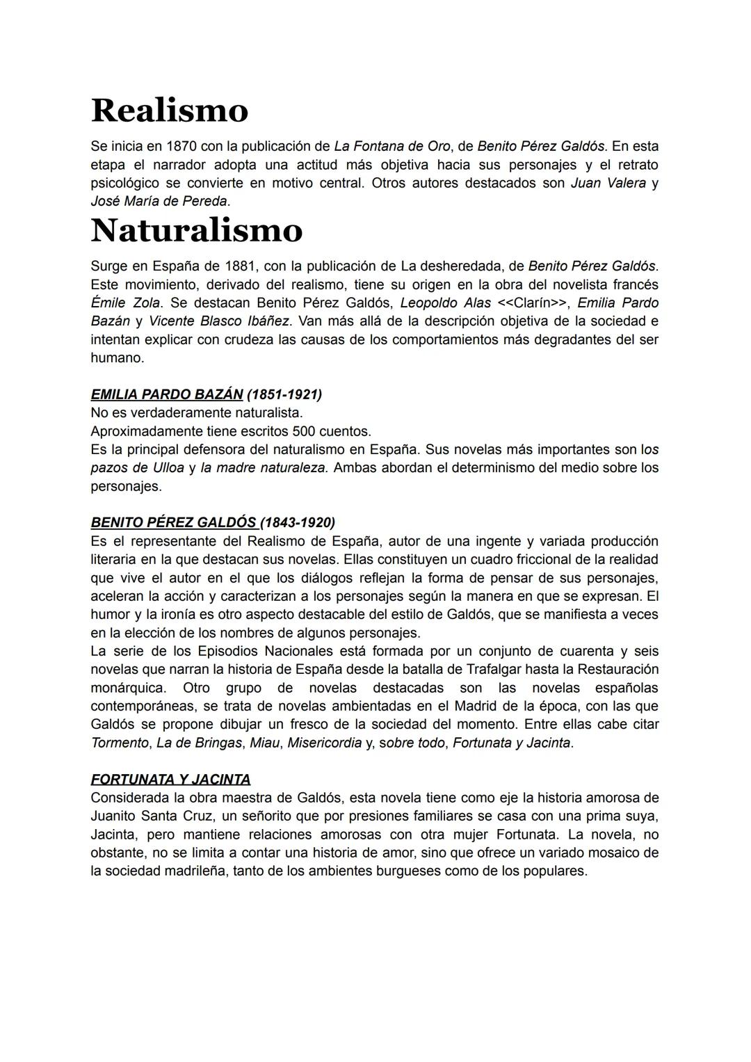 # Realismo
Se inicia en 1870 con la publicación de La Fontana de Oro, de Benito Pérez Galdós. En esta
etapa el narrador adopta una actitud m