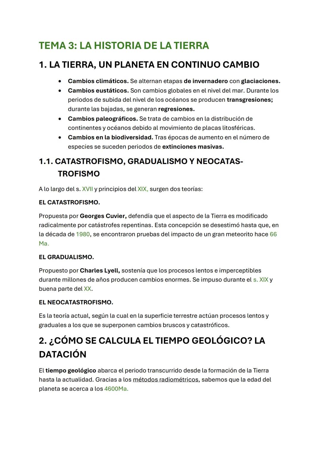 La historia de la Tierra