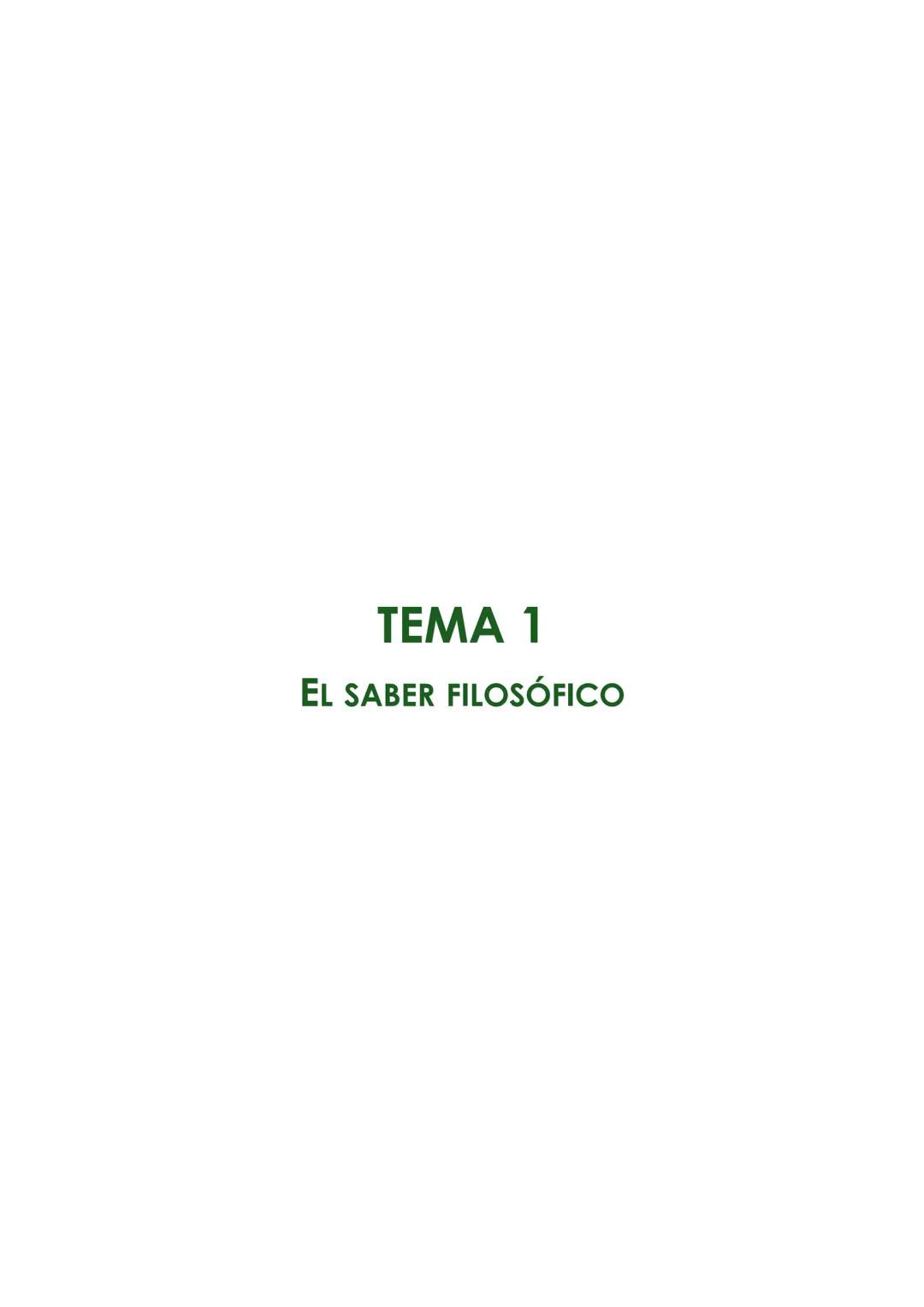 TEMA 1
EL SABER FILOSÓFICO 1. ¿Cuál es el sentido etimológico de filosofía? (pág. 9)
Origen de la palabra "filosofía".
Etimológicamente la p