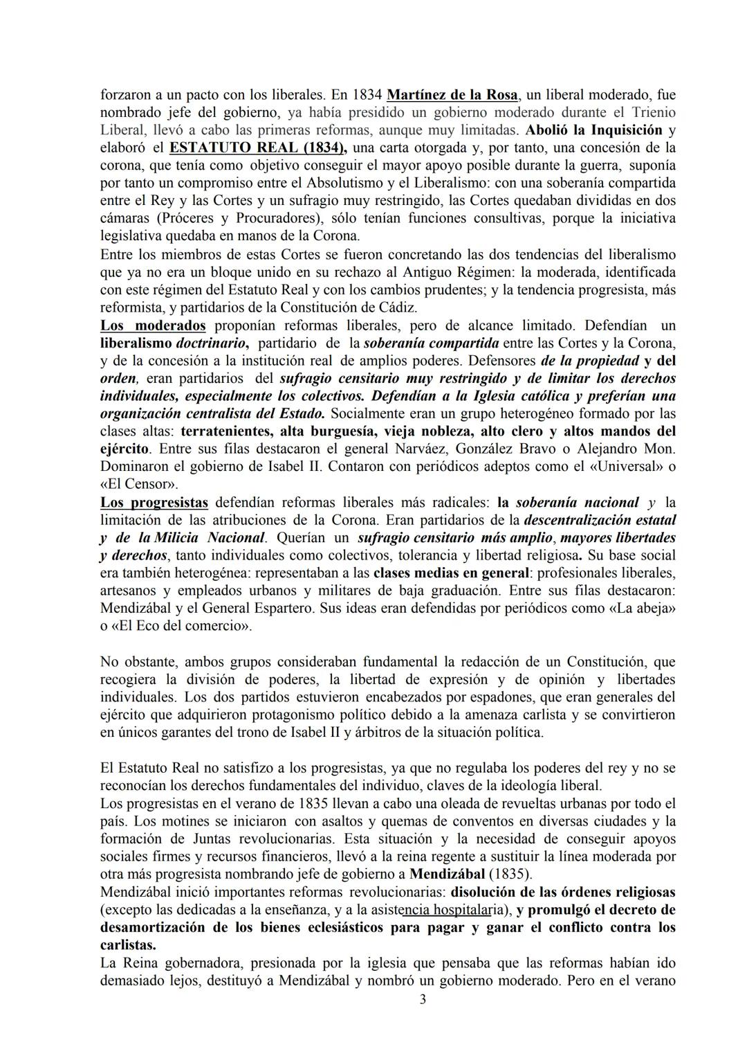 # TEMA 4: EL PERIODO DE LAS REGENCIAS DURANTE EL REINADO DE
ISABEL II (1833-1843): REVOLUCIÓN LIBERAL Y PRIMERA GUERRA CARLISTA
Con la muert