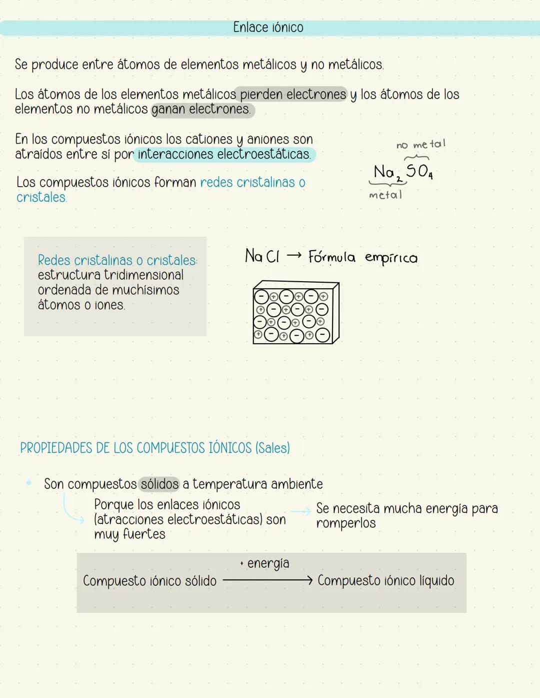 --- OCR Start ---
ENLACE
QUÍMICO
Enlace químico: cuando dos átomos son atraídos por fuerzas eléctricas para formar una
entidad estable e ind